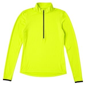 Nike Pro Dri-Fit Women’s Half-Zip Running Top Size M Neon Yellow